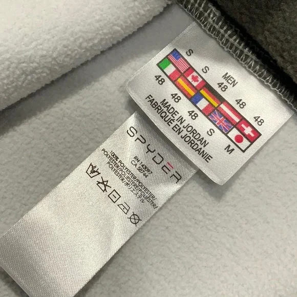 Spyder Mens Pullover Zip Up Sweater Size S EUC - Picture 6 of 10